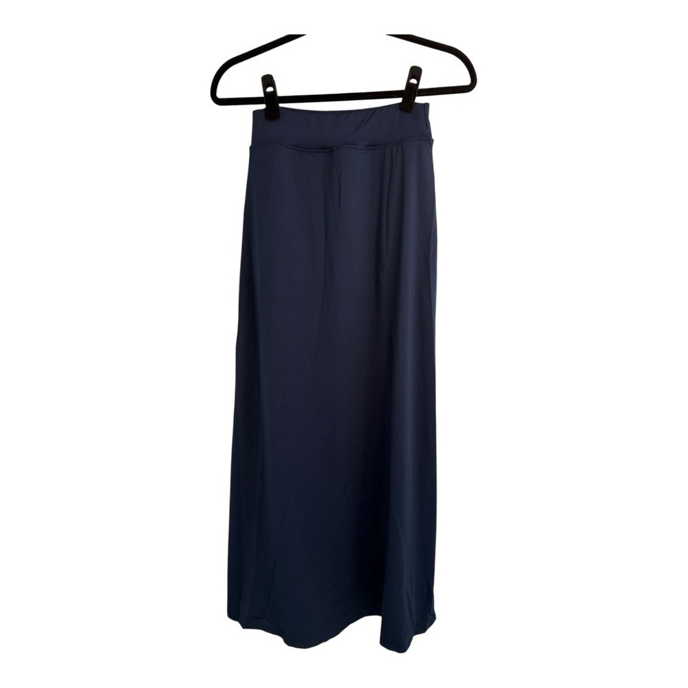 Halara High Waisted Decorative Buckle Split 2-in-1 Maxi Skirt Sapphire XS NWT - Picture 11 of 13